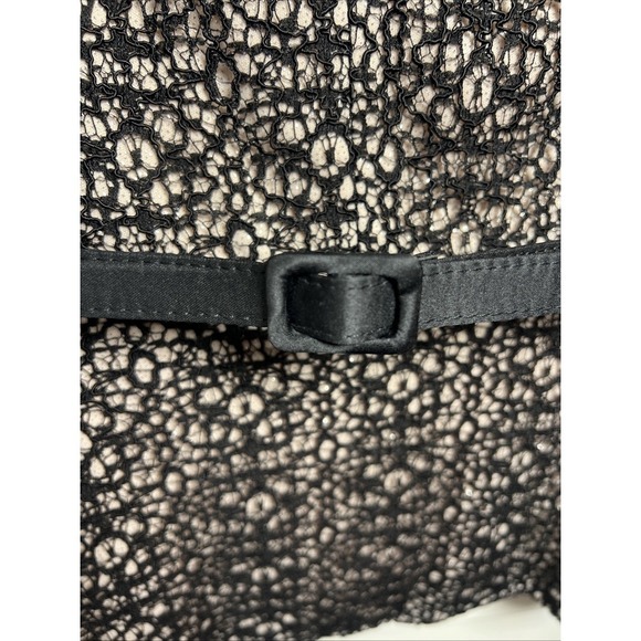 Alex Evenings Lace Shimmer Cap Sleeve Belted Peplum Top Size XL NWT - Picture 4 of 11